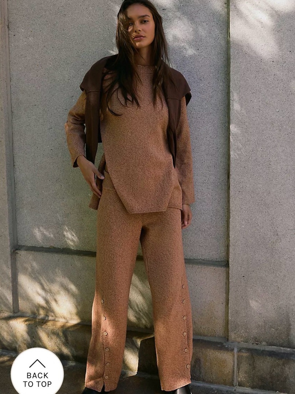 Free People Button-Up Sweater Set- NWT XS